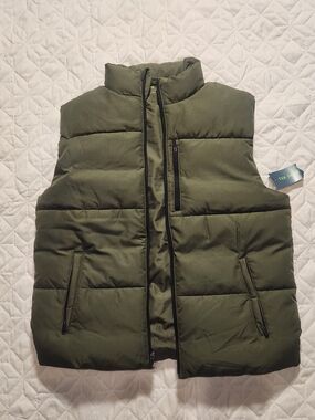 tek gear Olive Green Quilted Puffer Vest
